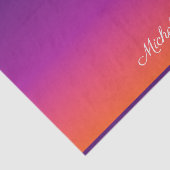 紫、ピンクおよびオレンジ色のグラデーショングラデーション 薄葉紙 (詳細)