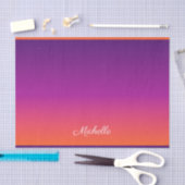 紫、ピンクおよびオレンジ色のグラデーショングラデーション 薄葉紙 (クラフト)