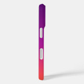 紫、ピンクおよびオレンジ色のグラデーショングラデーション Case-Mate iPhoneケース (裏面 / 右)