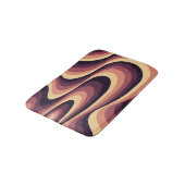 紫、ピンク、ベージュの抽象芸術旋回デザイン バスマット (アングル)