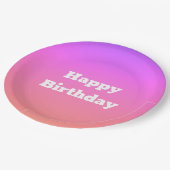 紫（ピンク） ペーパープレート (アングル)