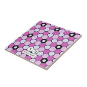 紫、ピンク、ラベンダーヘキサゴン&サークルパターン タイル (側面)