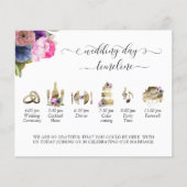 紫、ピンク、青のタイムラ結婚インとプログラム (正面)