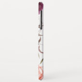 紫+ピーチウォーター色フローラ秋モノグラム Case-Mate iPhoneケース (裏面/左)