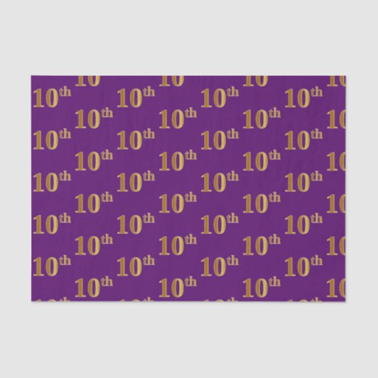 紫、フェイク金ゴールド10位(10位)イベントティッシュペーパー 薄葉紙 (正面)