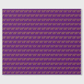 紫、フェイク金ゴールド25位(25位)イベント ラッピングペーパー (フラット)