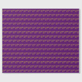 紫、フェイク金ゴールド27位(27位)イベント ラッピングペーパー (フラット)