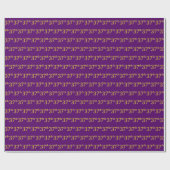 紫、フェイク金ゴールド37位（37位）イベント ラッピングペーパー (フラット)