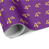 紫、フェイク金ゴールド4位(4位)イベント ラッピングペーパー (ロールコーナー)