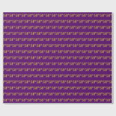 紫、フェイク金ゴールド58位（58位）イベント ラッピングペーパー (フラット)