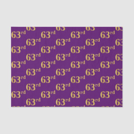 紫、フェイク金ゴールド63位(63位)イベント 薄葉紙 (正面)