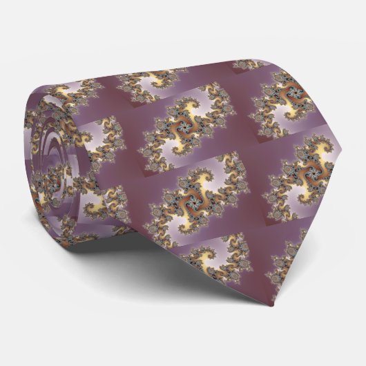 紫 – フラクタル ネクタイ (ロール)