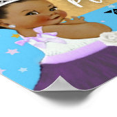 紫|ブルーアフロ性別によるスイーツ王室のの表示 ポスター (角)