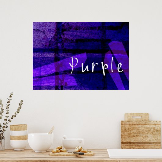 紫 ポスター (キッチン)