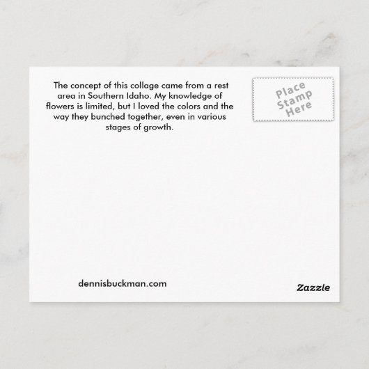 紫 ポストカード (裏面)