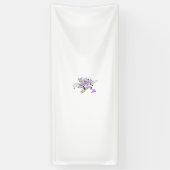 紫 – マゼンタ、赤みがかったオレンジ、黄色がかったバナー 横断幕 (縦)