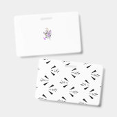 紫 – マゼンタ、赤みがかったオレンジ、黄色がかった青ガーリー バッジ (正面＆裏面)