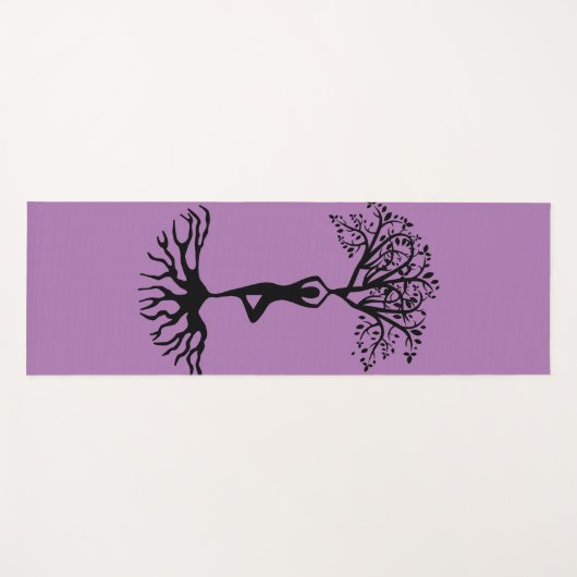 紫 ヨガマット (正面(横))