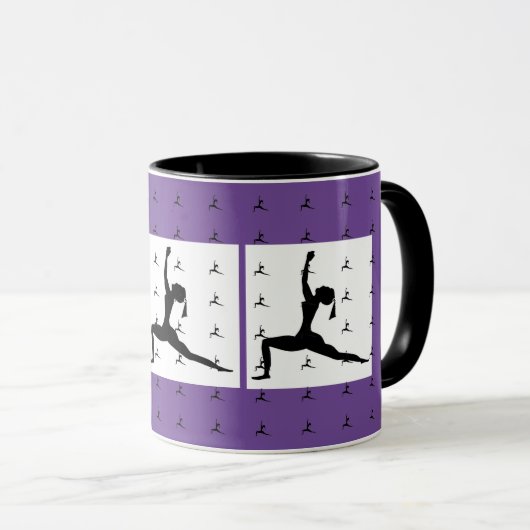 紫（ヨガ） マグカップ (正面右)