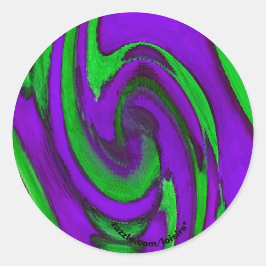 紫 ラウンドシール (正面)