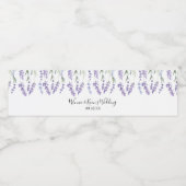 紫、ラベンダーの水色 ペットボトルラベル (シングルラベル)