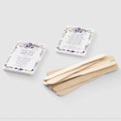 紫、ラベンダー、ホワイトウォーター色のフローラ結婚ズ ハンドファン (組立なし)