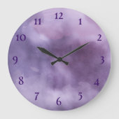 紫 ラージ壁時計 (正面)