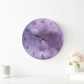紫 ラージ壁時計 (ホーム)