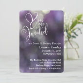 紫《写真》ぼけ味ライトSweet sixteen1 招待状 (スタンド正面)