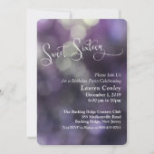 紫《写真》ぼけ味ライトSweet sixteen3 招待状 (正面)