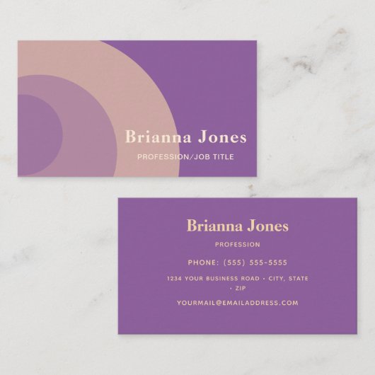 紫 名刺 (正面/裏面)