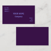 紫 名刺 (正面/裏面)