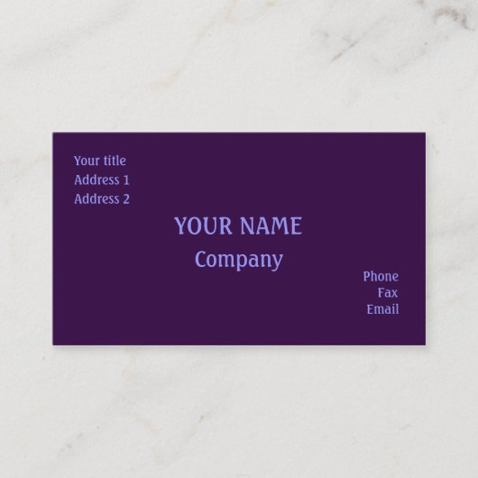紫 名刺 (正面)
