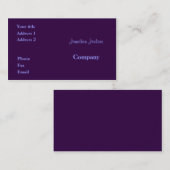 紫 名刺 (正面/裏面)