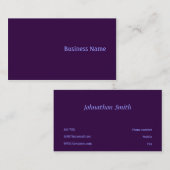 紫 名刺 (正面/裏面)