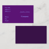 紫 名刺 (正面/裏面)
