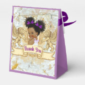 紫|大理石金ゴールドと白アフリカファンシープリンセス フェイバーボックス (裏面サイド)