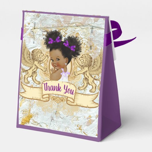 紫|大理石金ゴールドと白アフリカファンシープリンセス フェイバーボックス (裏面サイド)