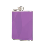 紫、幾何学的、カッコいいトレンディー、モダンシンプル芸術 フラスク (左)
