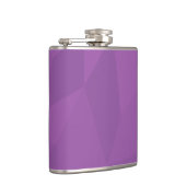 紫、幾何学的、カッコいいトレンディー、モダンシンプル芸術 フラスク (右)