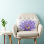 紫《植物》スイレン花7 ランバークッション (椅子)