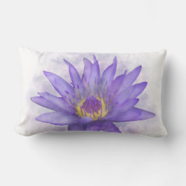 紫《植物》スイレン花7 ランバークッション