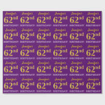 紫、模倣金ゴールドルック"62番目の誕生日"