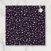 紫、白い山と水玉模様結婚ズ フェイバータグ (裏面)