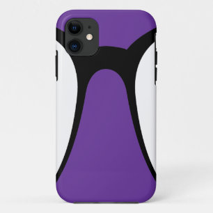 紫、白と黒 – iphoneケース iPhone 11 ケース