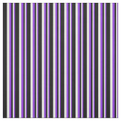 紫、白、および黒の線のパターン ファブリック (見本)