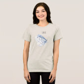 紫 白 蝶 愛 トライブレンドＴシャツ (正面全面)