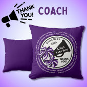 紫、白、黒、チアリーダーまたは応援コーチ クッション