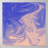 紫、紫、砂漠の砂の液体アートポスター ポスター (正面)