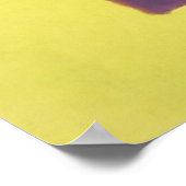 紫、緑は黄色 ポスター (角)